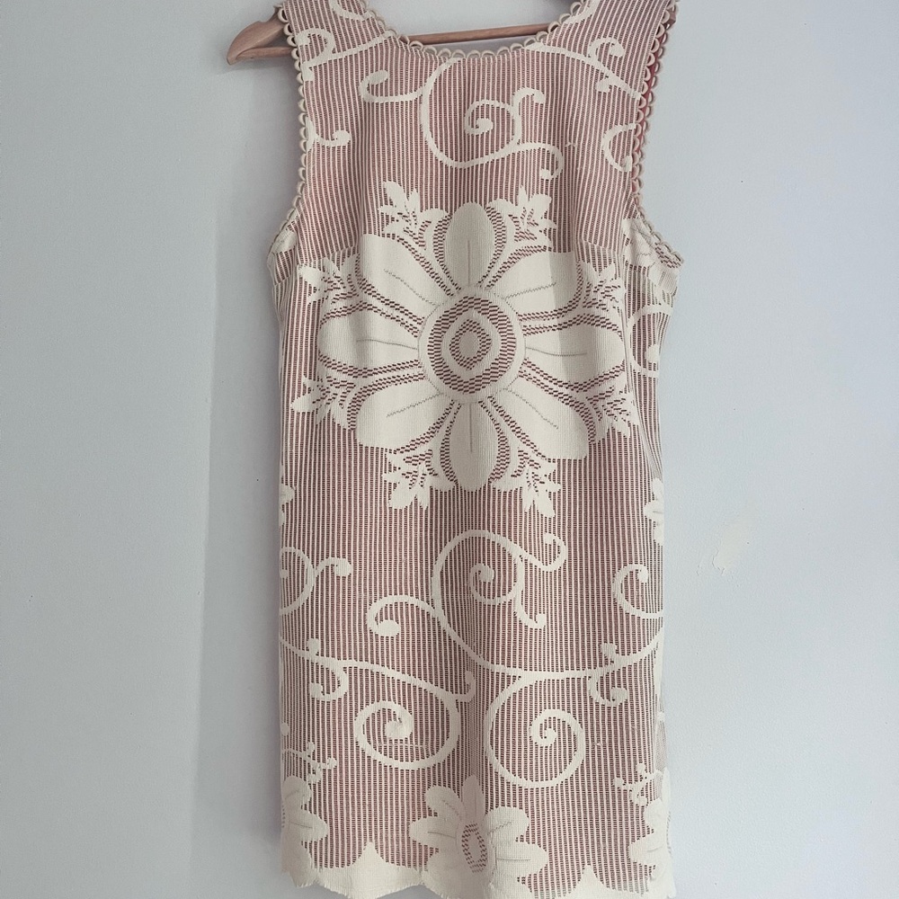 Free People Pink Lace Trim Dress